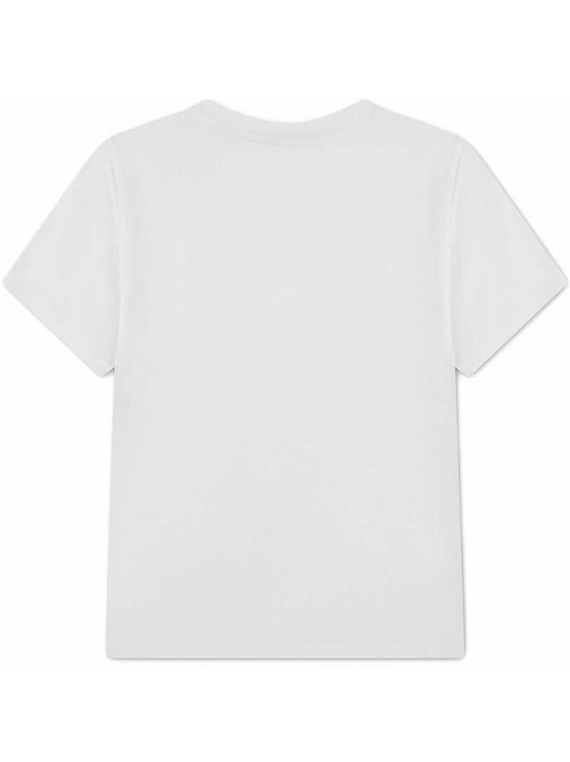 Tee Shirt à manches courtes - Lacoste Blanc - Kiabi