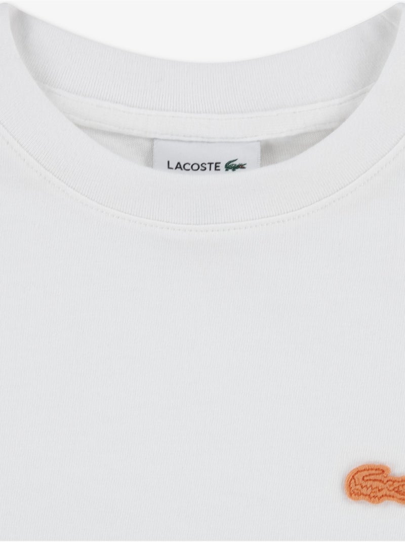 Tee Shirt à manches courtes - Lacoste Blanc - Kiabi