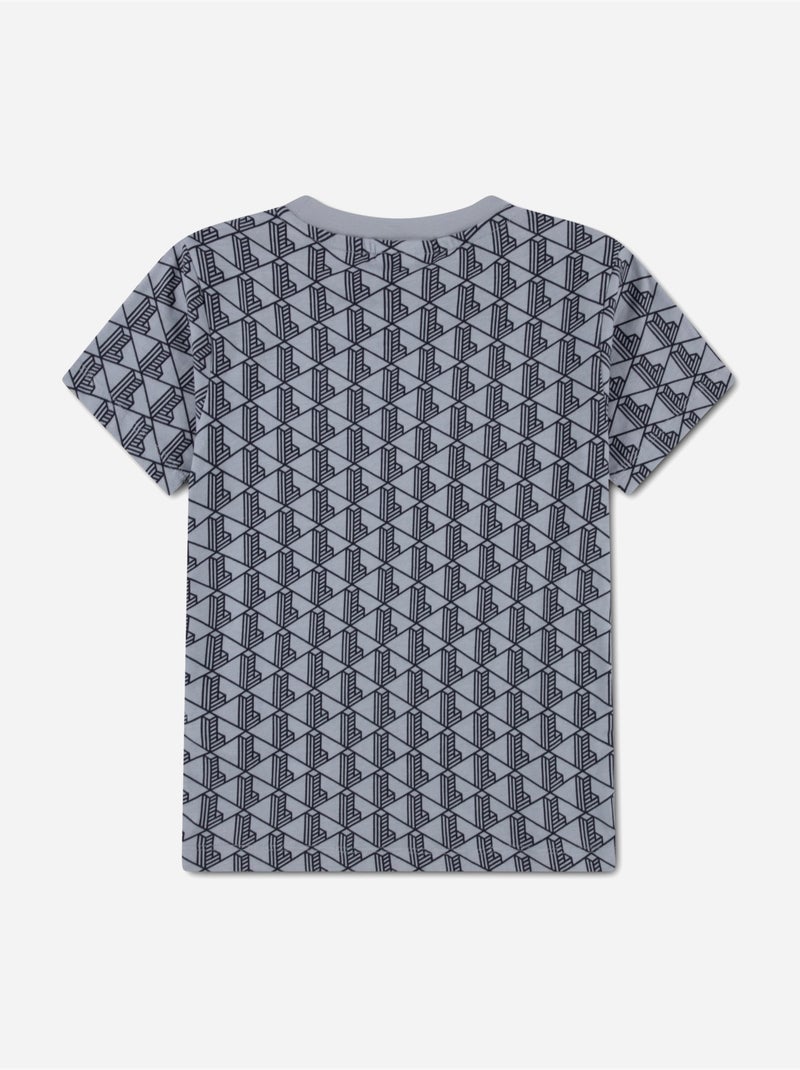 Tee Shirt à manches courtes - Lacoste Bleu - Kiabi