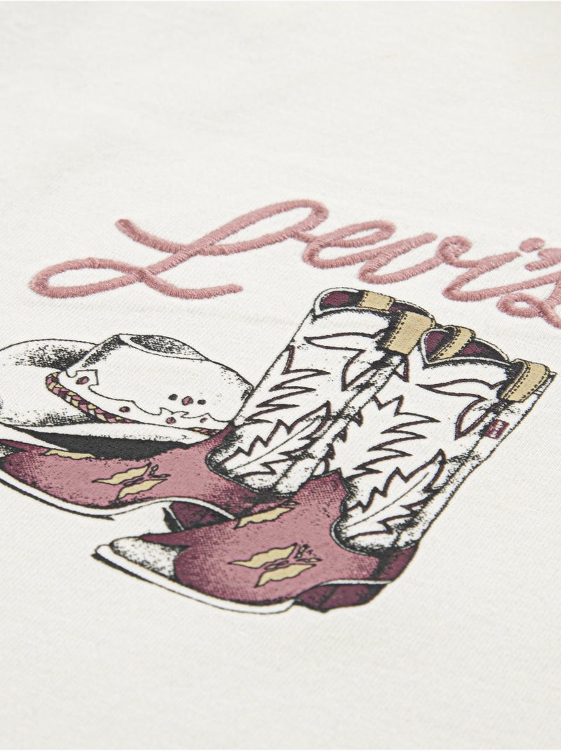 Tee shirt à manches courtes - Levi's Kids Blanc cassé - Kiabi