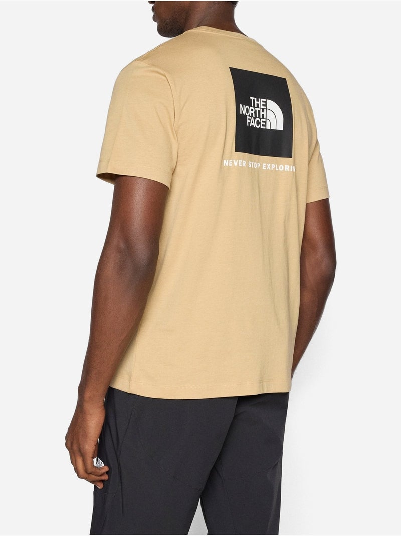 Tee Shirt à manches courtes - The North Face Blanc Beige - Kiabi