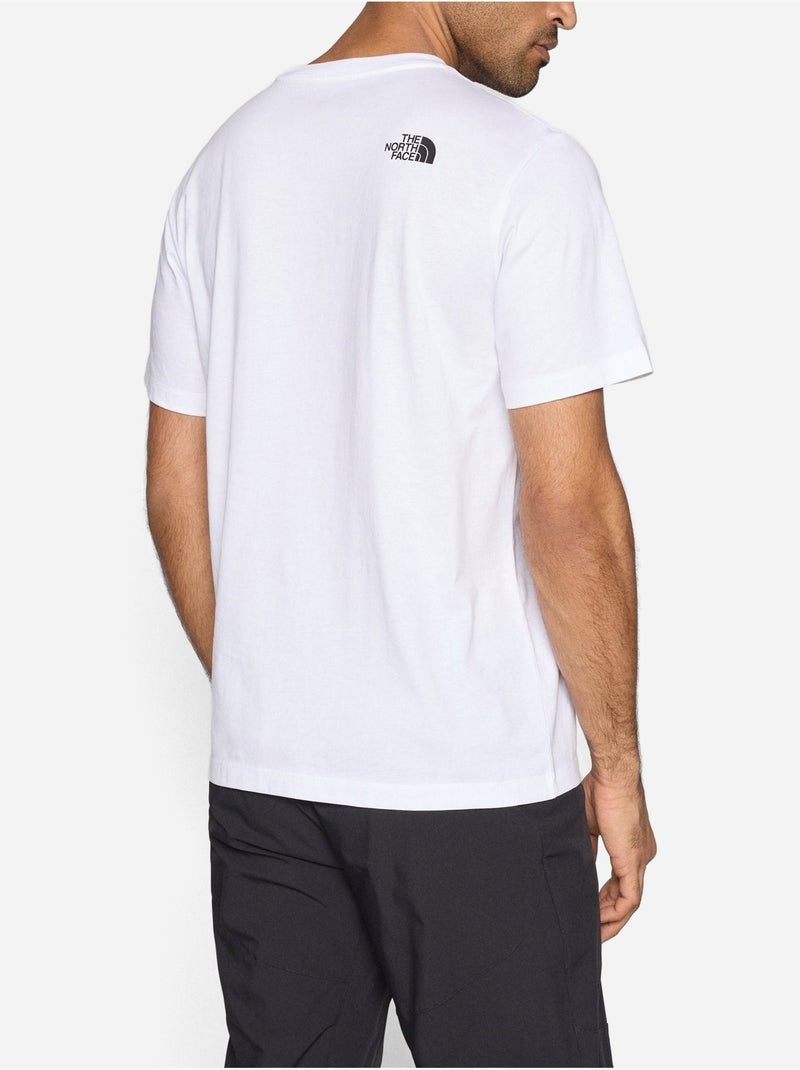 Tee Shirt à manches courtes - The North Face Blanc Noir - Kiabi