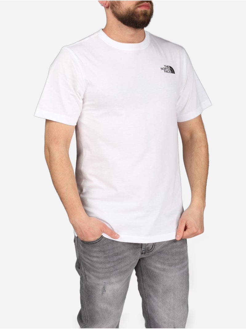 Tee Shirt à manches courtes - The North Face Blanc - Kiabi