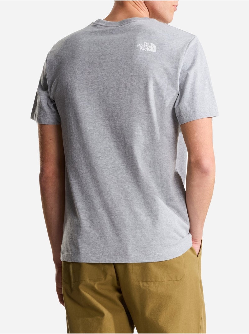 Tee Shirt à manches courtes - The North Face Gris Blanc - Kiabi