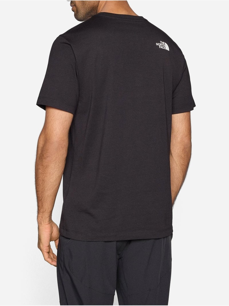 Tee Shirt à manches courtes - The North Face Noir Blanc - Kiabi