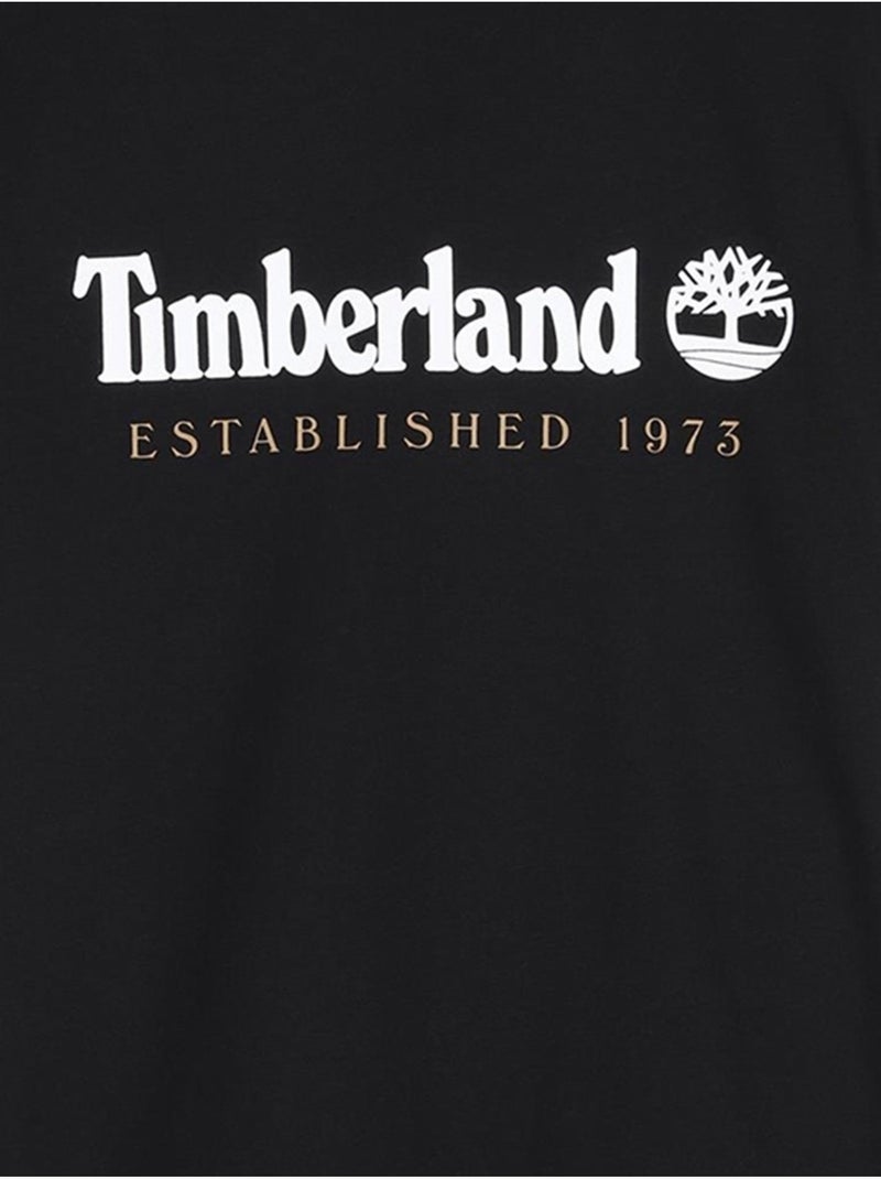 Tee Shirt à manches courtes - Timberland Blanc Noir - Kiabi