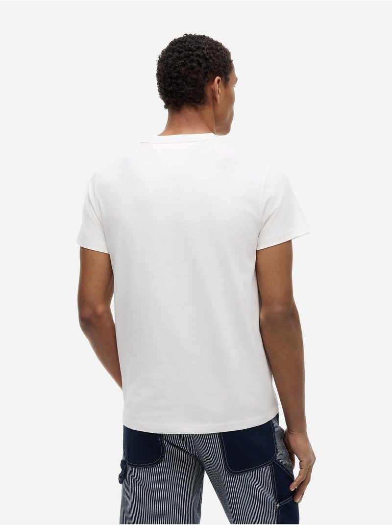 Tee Shirt à manches courtes - Tommy jeans Blanc - Kiabi