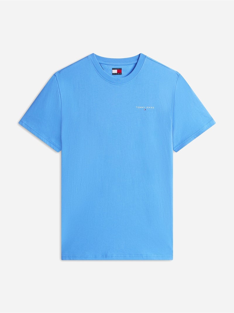 Tee Shirt à manches courtes - Tommy jeans Bleu - Kiabi