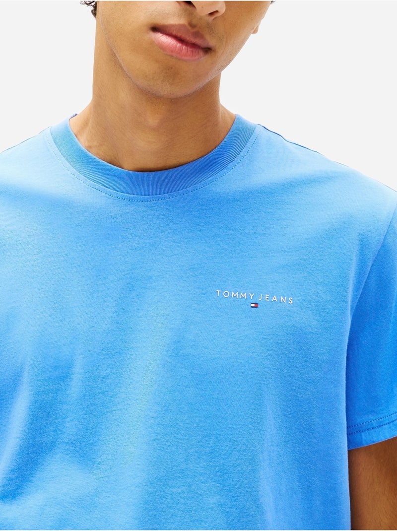 Tee Shirt à manches courtes - Tommy jeans Bleu - Kiabi