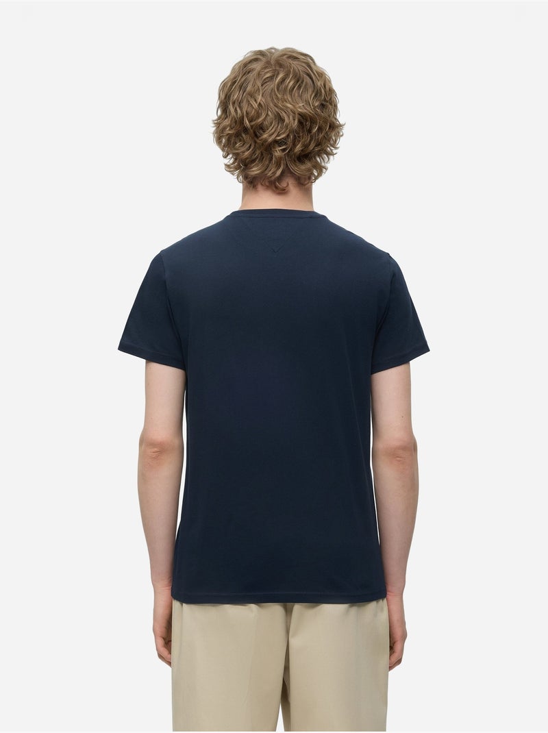 Tee Shirt à manches courtes - Tommy jeans Bleu - Kiabi