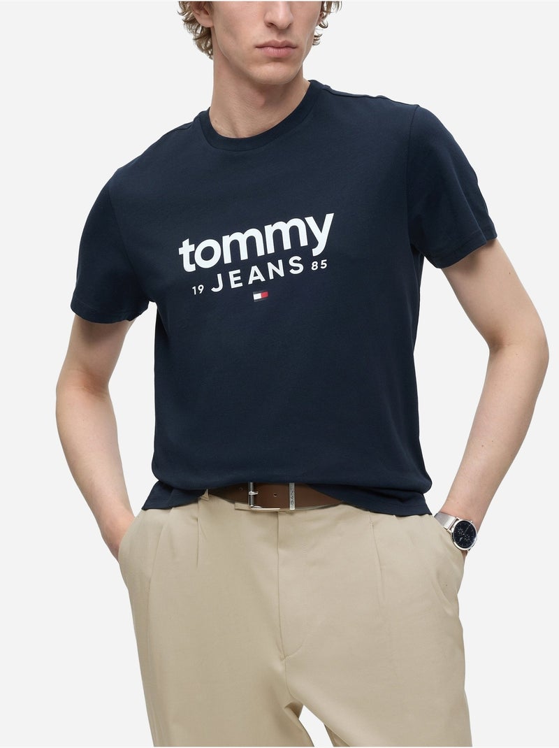Tee Shirt à manches courtes - Tommy jeans Bleu - Kiabi