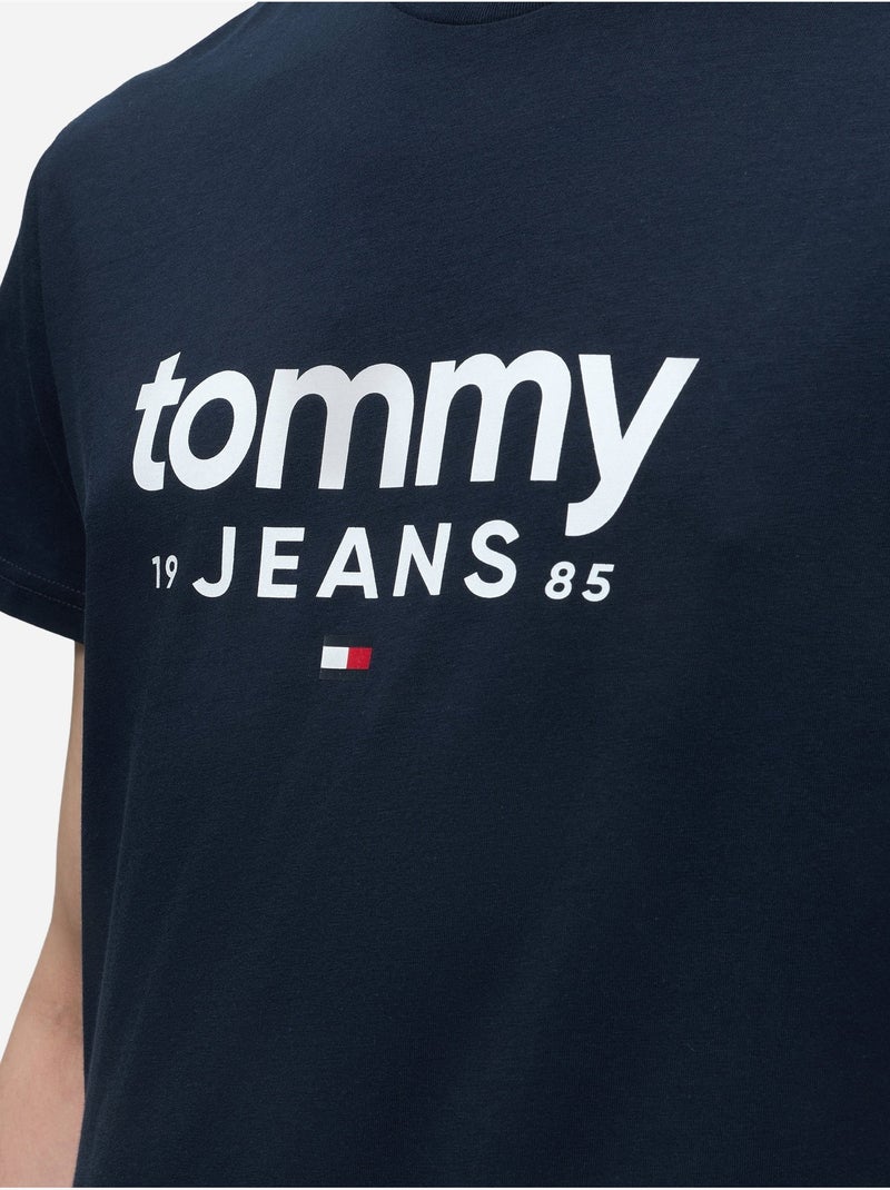 Tee Shirt à manches courtes - Tommy jeans Bleu - Kiabi