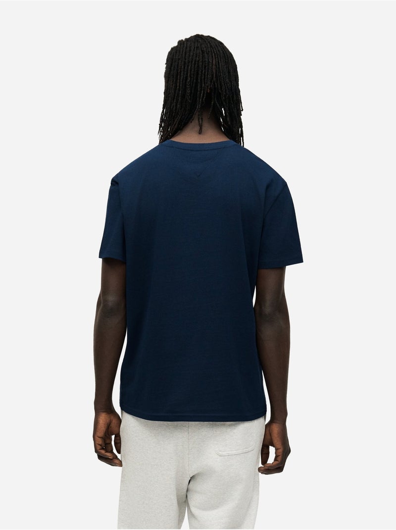 Tee Shirt à manches courtes - Tommy jeans Bleu - Kiabi