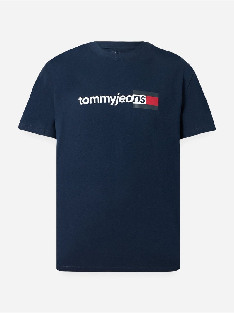 Tee Shirt à manches courtes - Tommy jeans Bleu - Kiabi