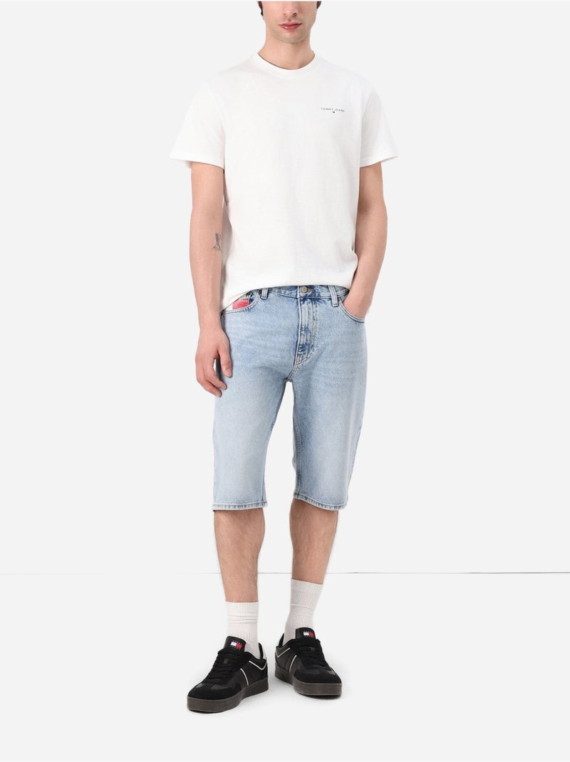 Tee Shirt à manches courtes - Tommy jeans Ecru - Kiabi