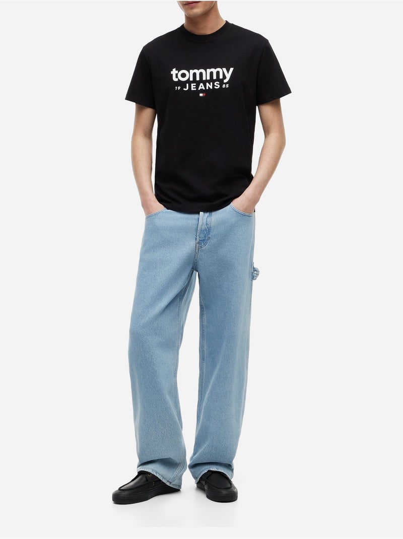 Tee Shirt à manches courtes - Tommy jeans Noir - Kiabi