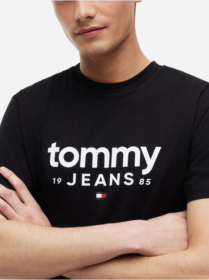Tee Shirt à manches courtes - Tommy jeans Noir - Kiabi
