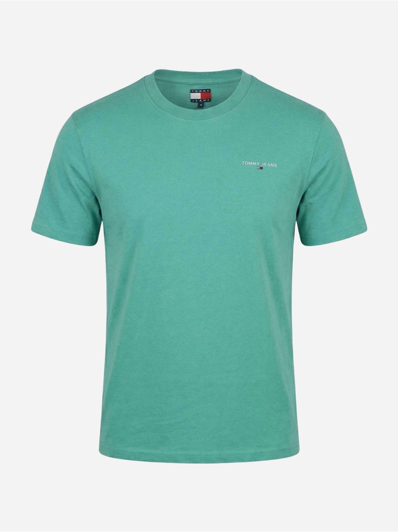 Tee Shirt à manches courtes - Tommy jeans Vert - Kiabi