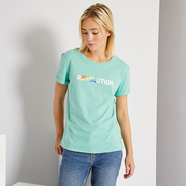 kiabi tee shirt femme manche courte