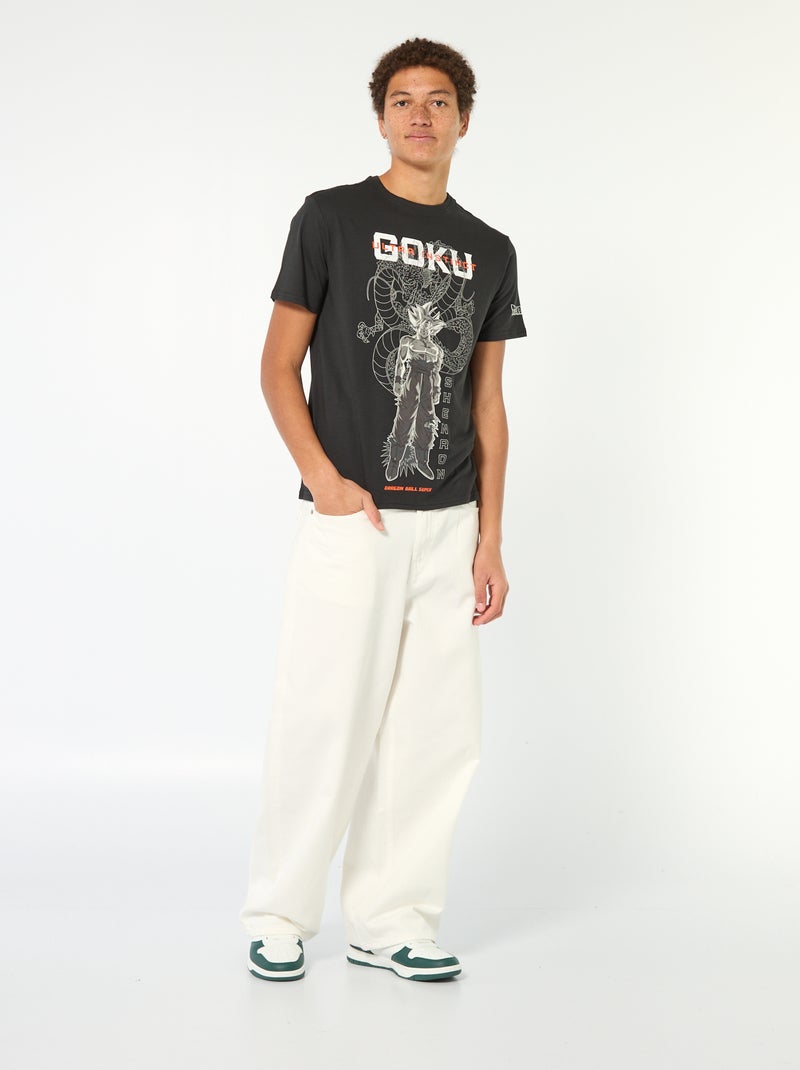 Tee-shirt à manches courtes 'Dragon Ball-Z' Noir - Kiabi
