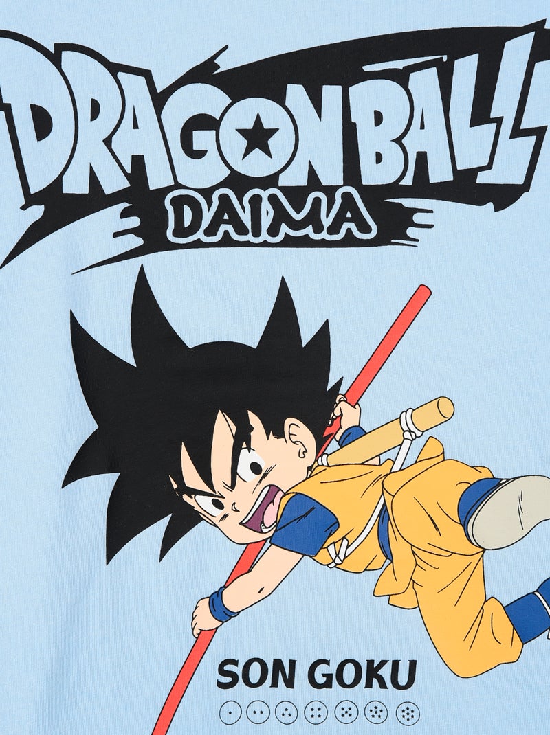 Tee-shirt à manches courtes imprimé 'Dragon ball Z' Bleu - Kiabi