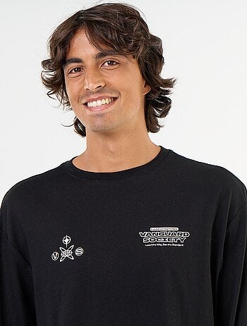Tee-shirt à manches courtes imprimé recto verso