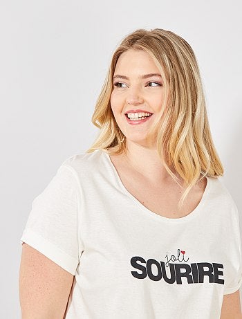 Tee-shirt à message - Kiabi