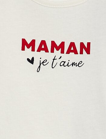 Tee-shirt à message