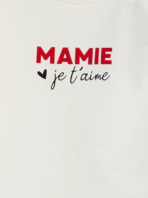 Tee-shirt à message - Kiabi