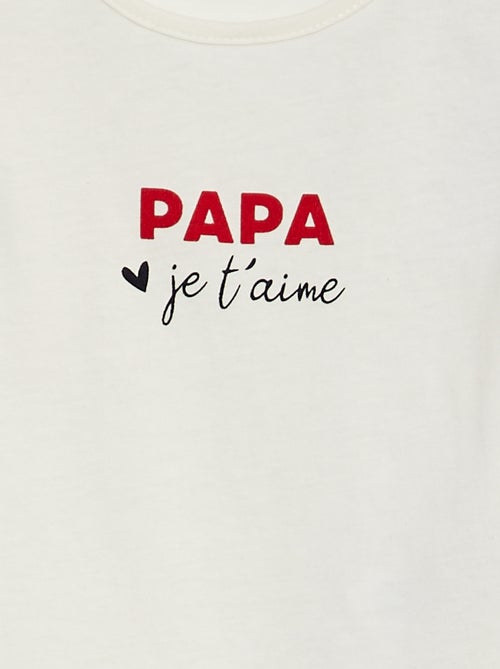 Tee-shirt à message - Kiabi