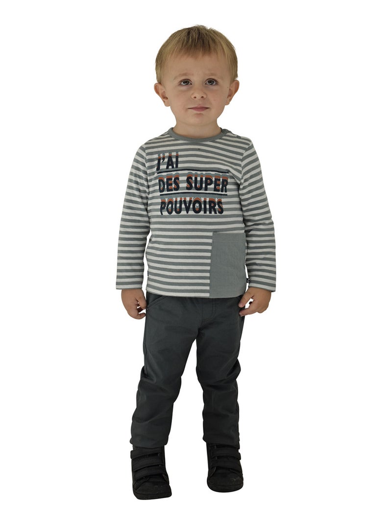 TEE SHIRT A POCHE DJULIANN Blanc - Kiabi