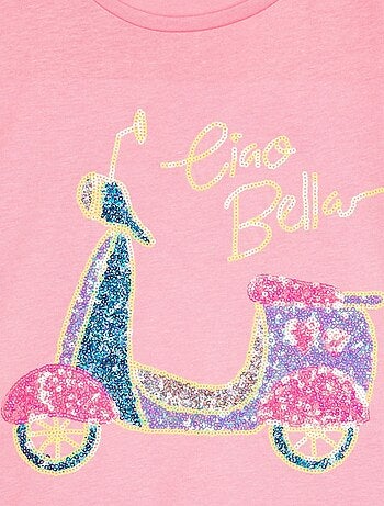 Tee shirt à sequins