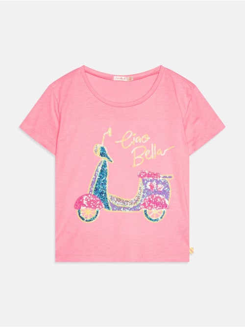Tee shirt à sequins - Kiabi