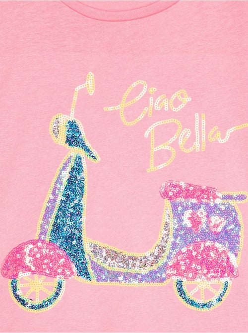 Tee shirt à sequins - Kiabi