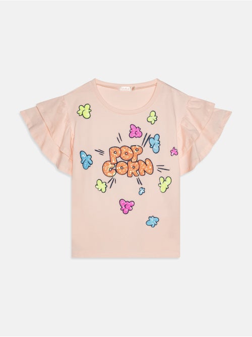 Tee shirt à sequins - Kiabi