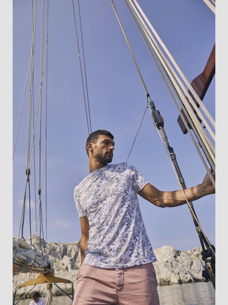 Tee-Shirt ABEL 'Le Temps Des Cerises' Blanc - Kiabi