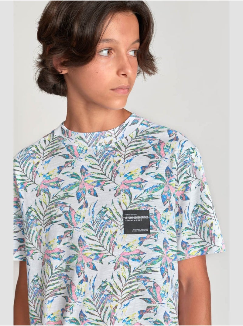 Tee-Shirt ABELBO 'Le Temps Des Cerises' Blanc - Kiabi