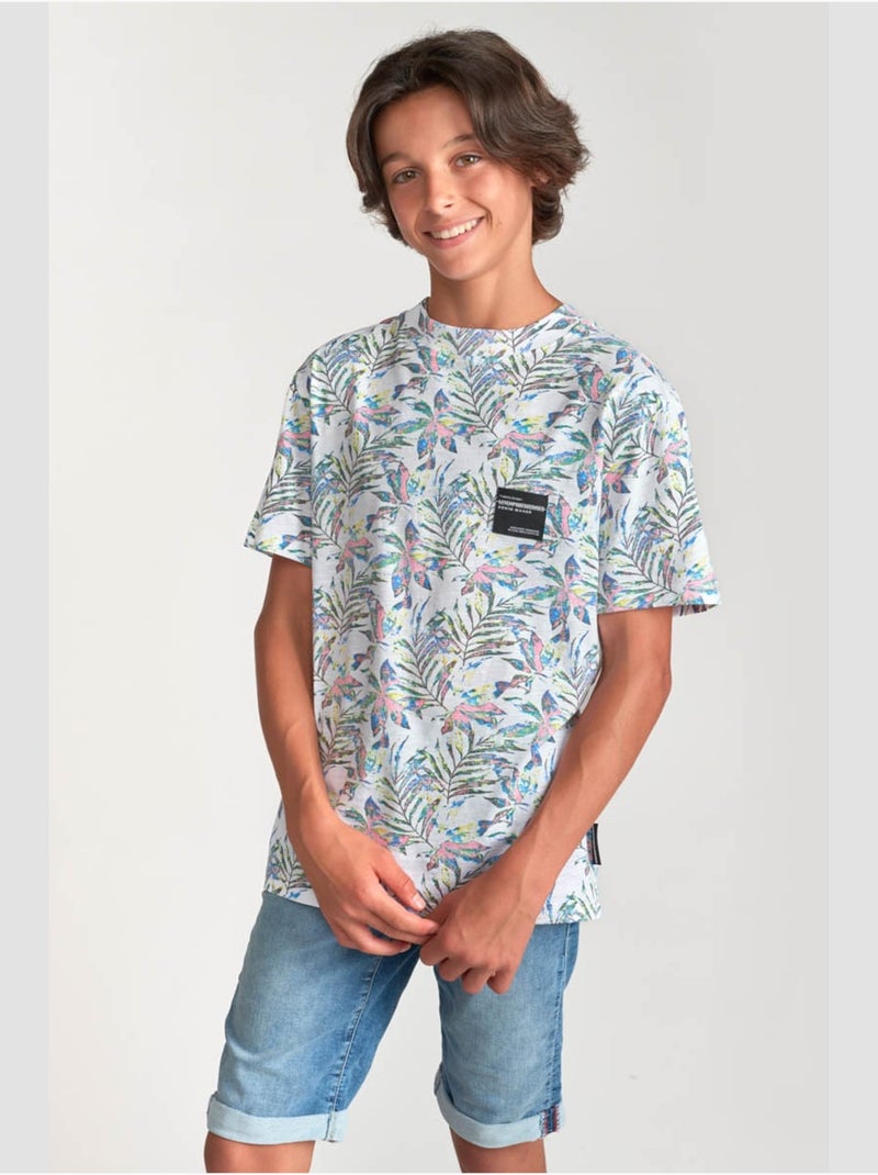 Tee-Shirt ABELBO 'Le Temps Des Cerises' Blanc - Kiabi