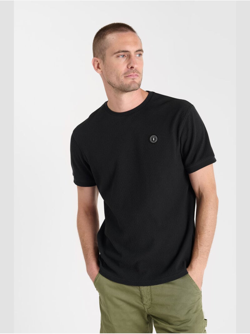 Tee-shirt abior 'le temps des cerises' Noir - Kiabi