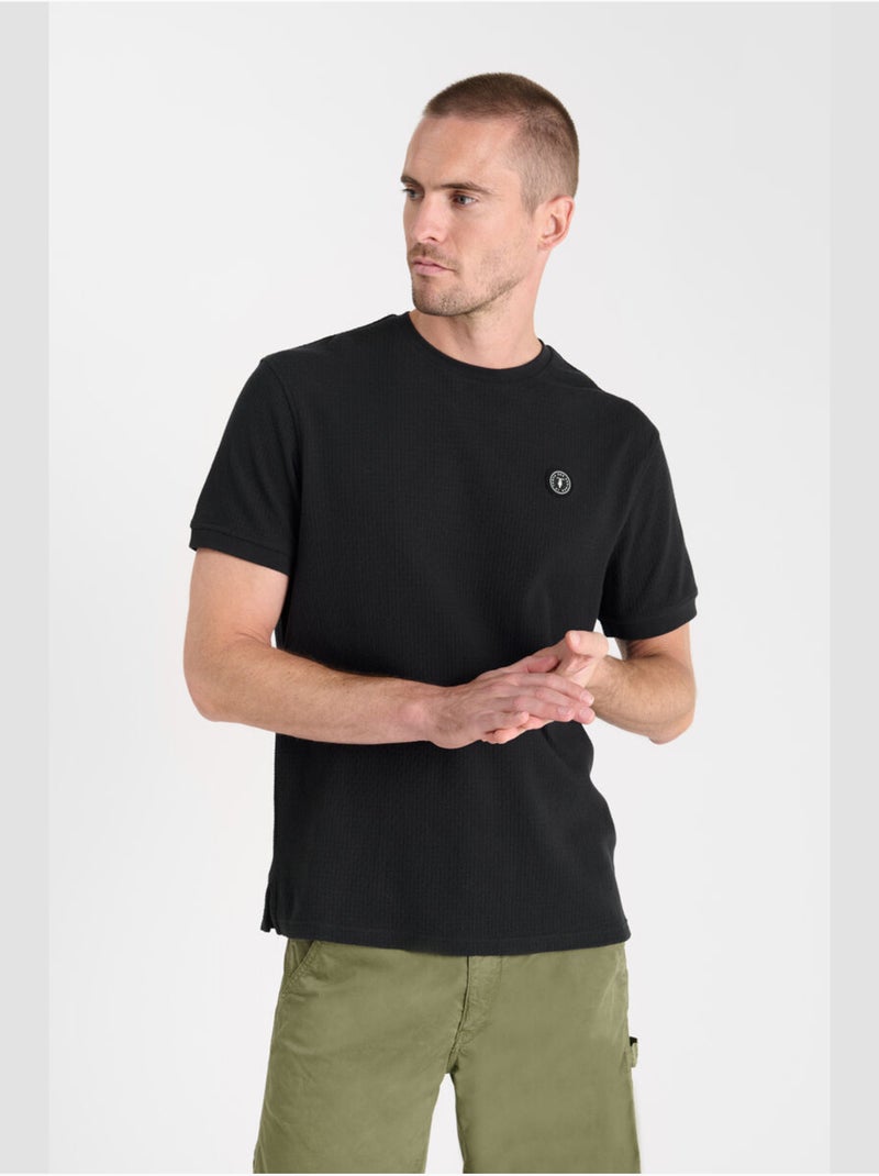 Tee-shirt abior 'le temps des cerises' Noir - Kiabi