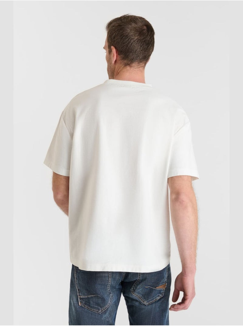 Tee-Shirt ABRO 'Le Temps Des Cerises' Blanc - Kiabi