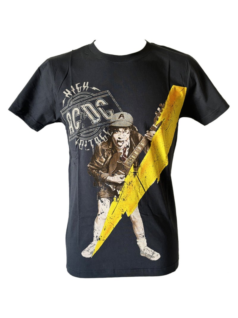 Tee-shirt AC-DC gris anthracite - Kiabi