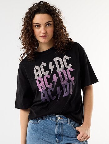 Tee-shirt 'AC/DC' à manches courtes