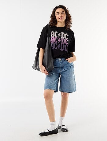 Tee-shirt 'AC/DC' à manches courtes
