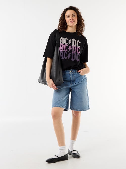 Tee-shirt 'AC/DC' à manches courtes - Kiabi