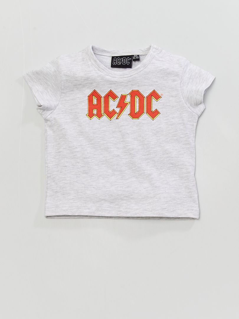 Tee-shirt 'AC/DC' gris - Kiabi