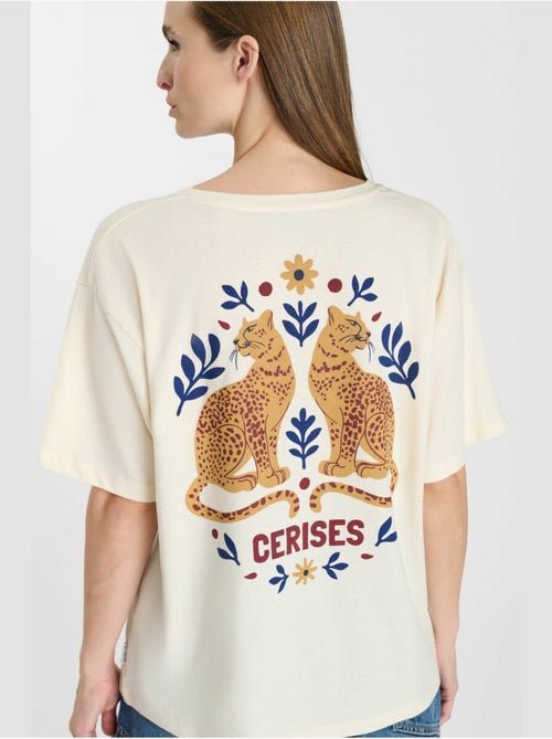 Tee-Shirt AKO 'Le Temps Des Cerises' - Kiabi Tee-Shirt AKO 'Le Temps Des Cerises' - Kiabi