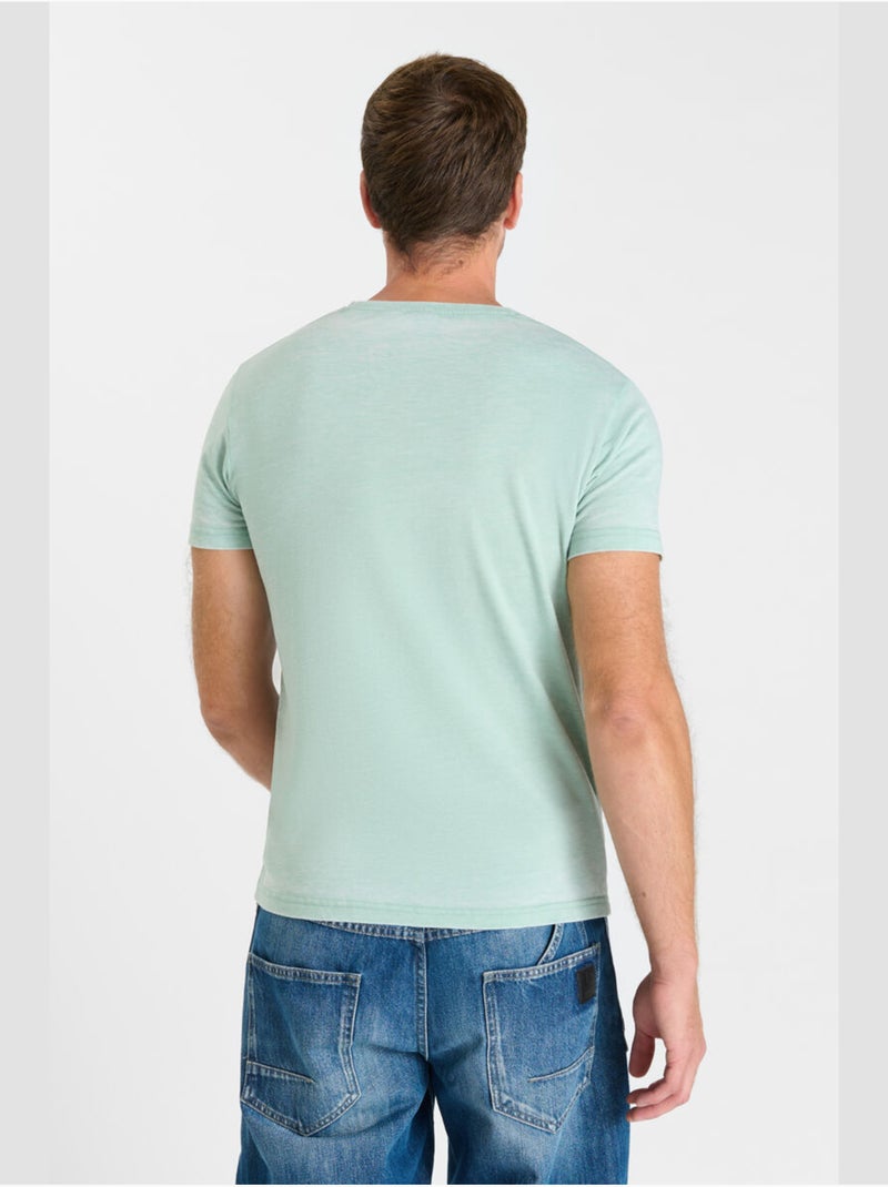 Tee-shirt akru 'le temps des cerises' Bleu - Kiabi