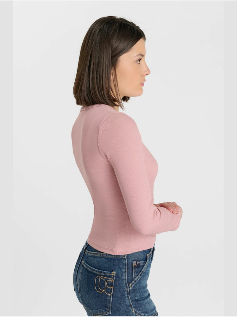 Tee-shirt alinegi 'le temps des cerises' Rose - Kiabi
