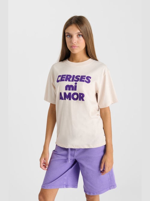 Tee-Shirt AMORIGI 'Le Temps Des Cerises' - Kiabi